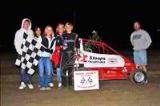 Tyler Courtney in winner's circle